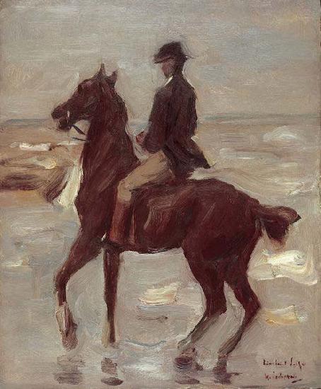 Max Liebermann Reiter am Strand nach links France oil painting art